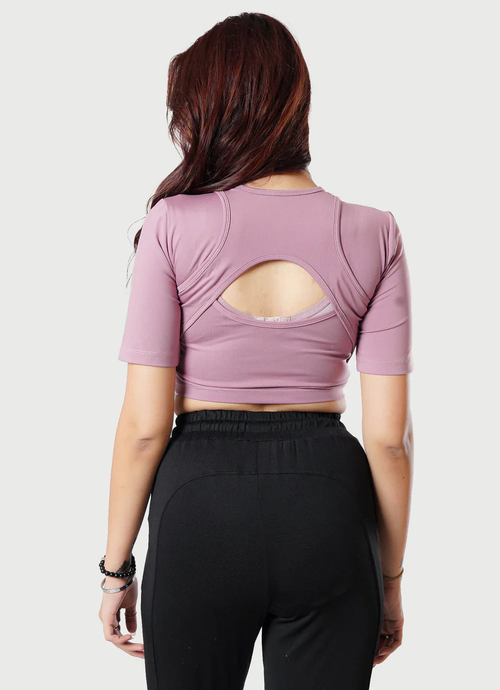 Pink Crossover Croptop For Women | HustlersOnlyUK