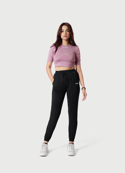 Pink Crossover Croptop For Women | HustlersOnlyUK