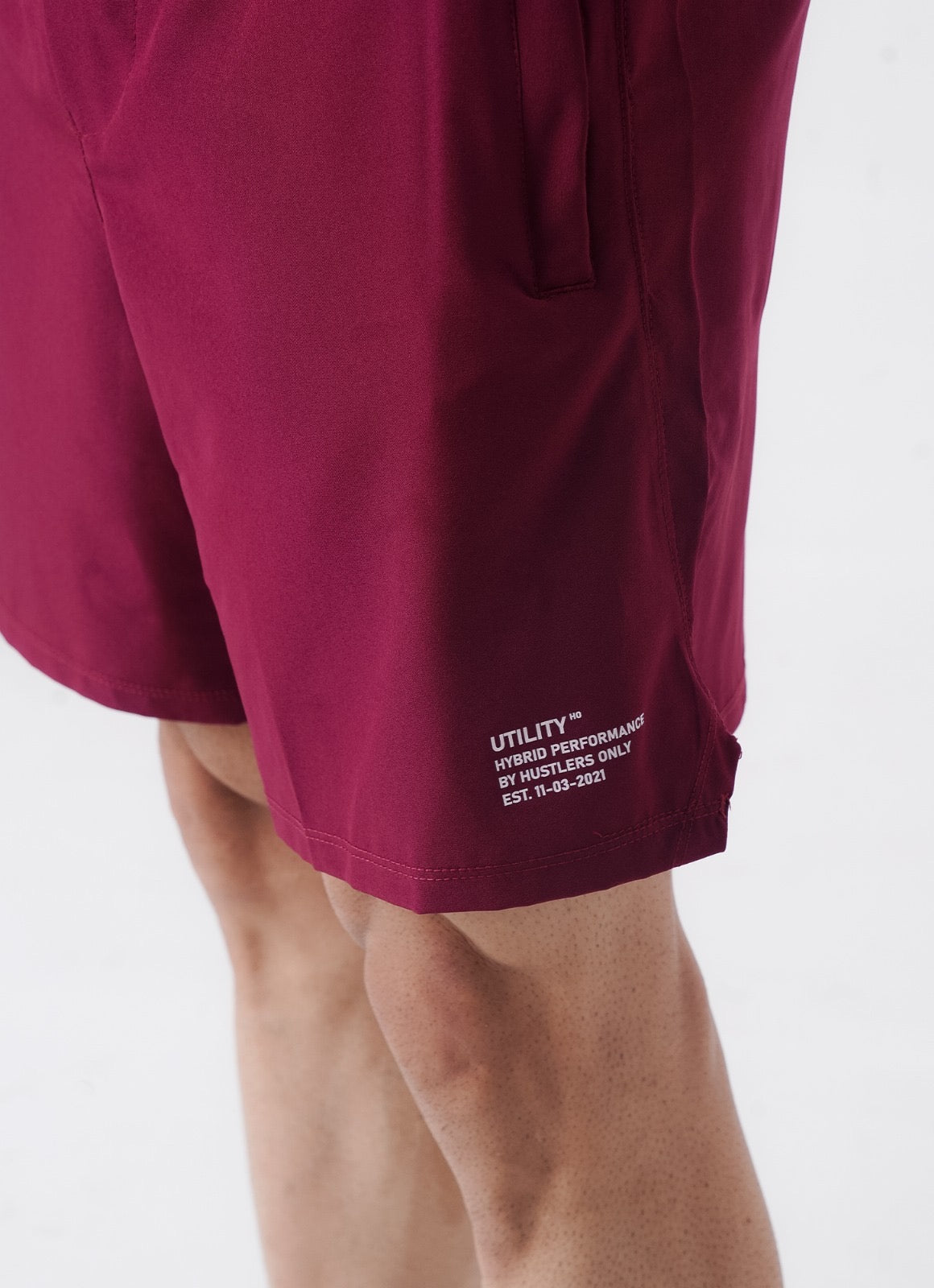 Utility Shorts - Maroon