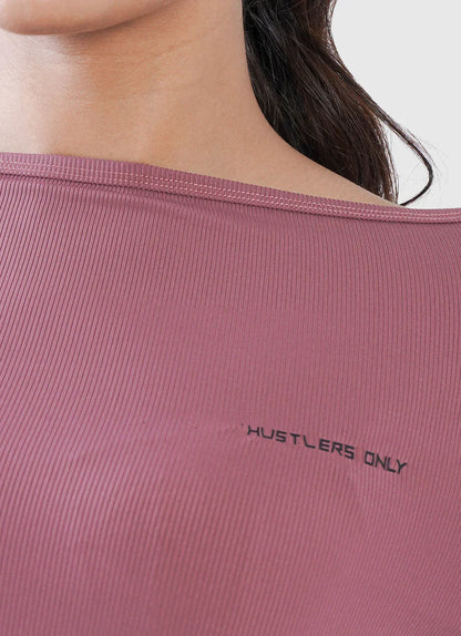 Pink Diamond Crop Shirt For Gym | HustlersOnlyUK