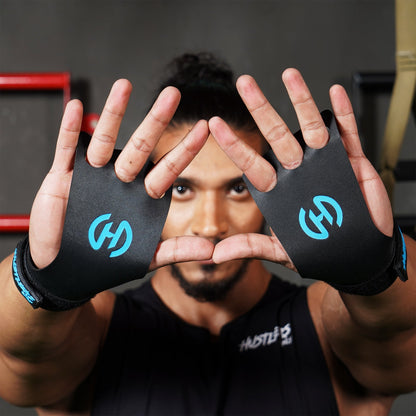 Diamond 3 Hole Grips For Weightlifting | HustlersOnlyUK