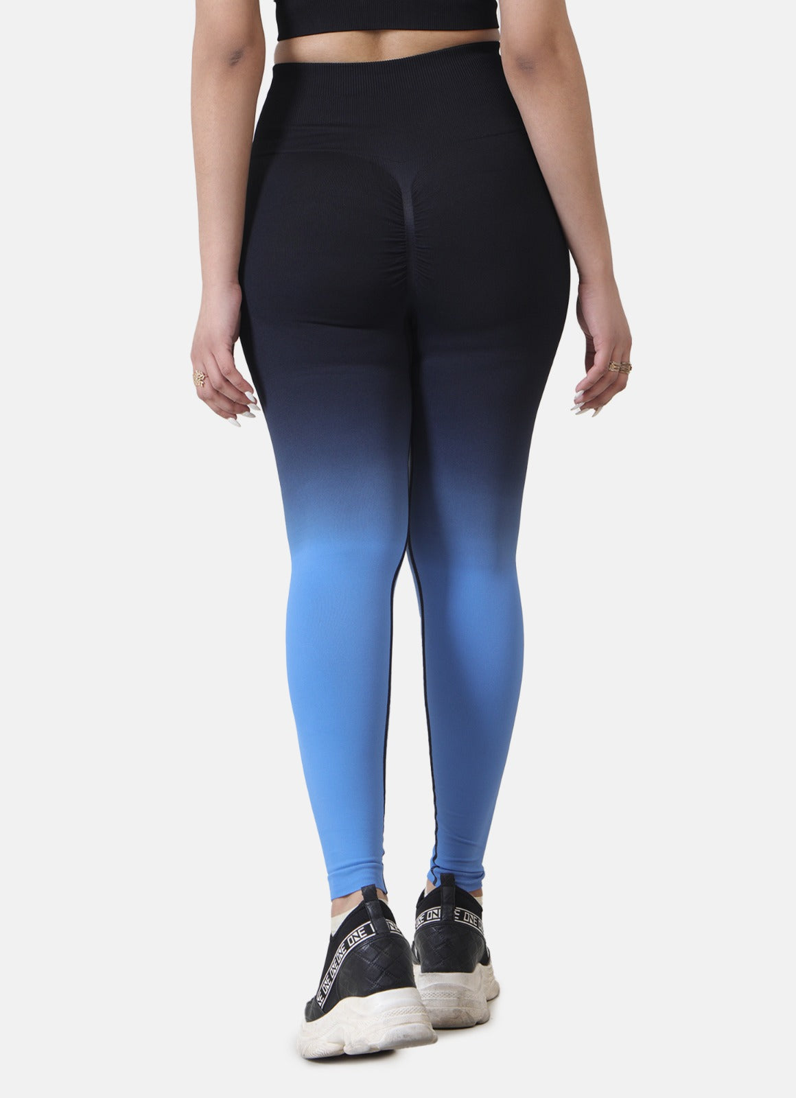 Blue Seamless Leggings For Women | HustlersOnlyUK
