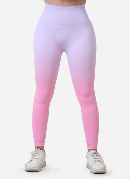 Pink Dip Dye Seamless Leggings For Gym | HustlersOnlyUK