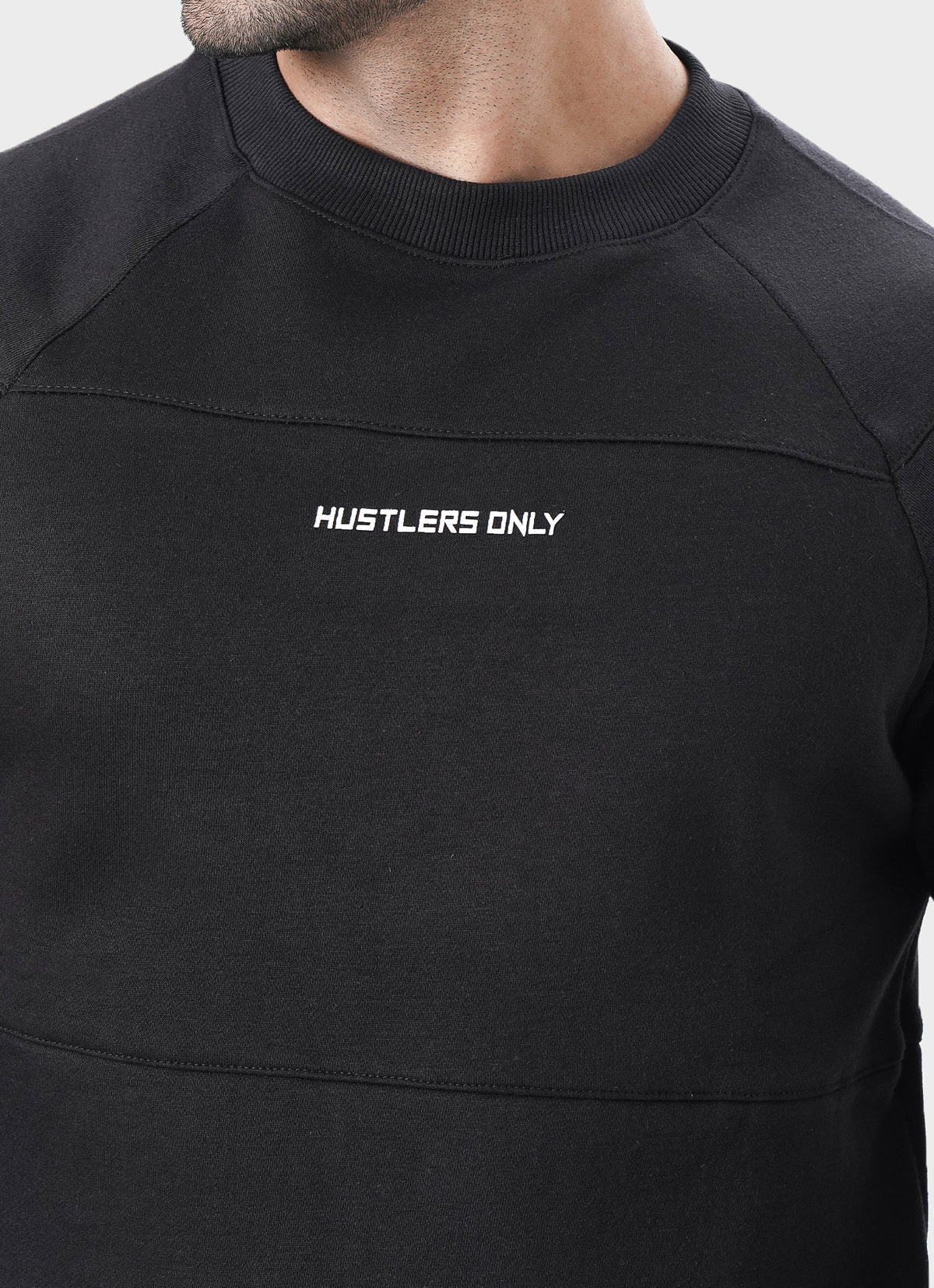 Everyday Black Jumper For Mens | HustlersOnlyUK