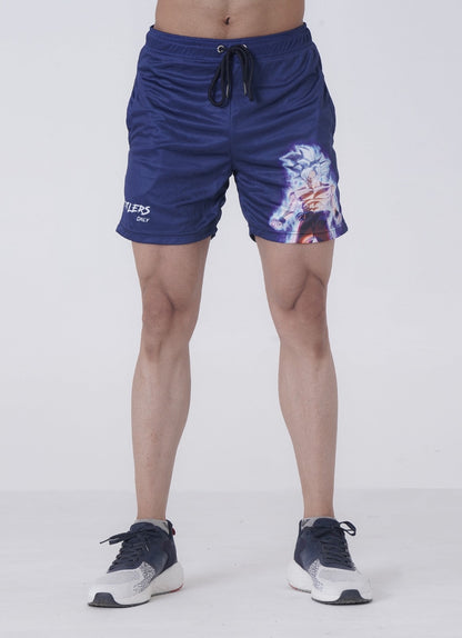 Goku's Ultra Instinct Gym Shorts For Mens | HustlersOnlyUK