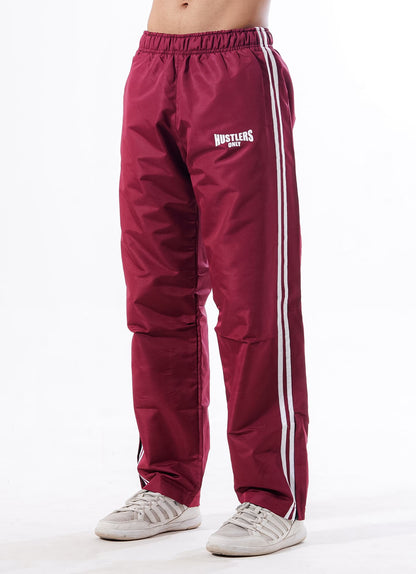 Maroon Hercules Track Pants For Men | HustlersOnlyUK