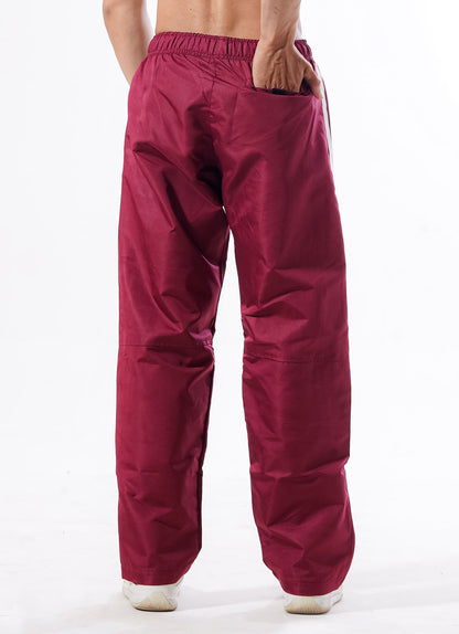Maroon Hercules Track Pants For Men | HustlersOnlyUK