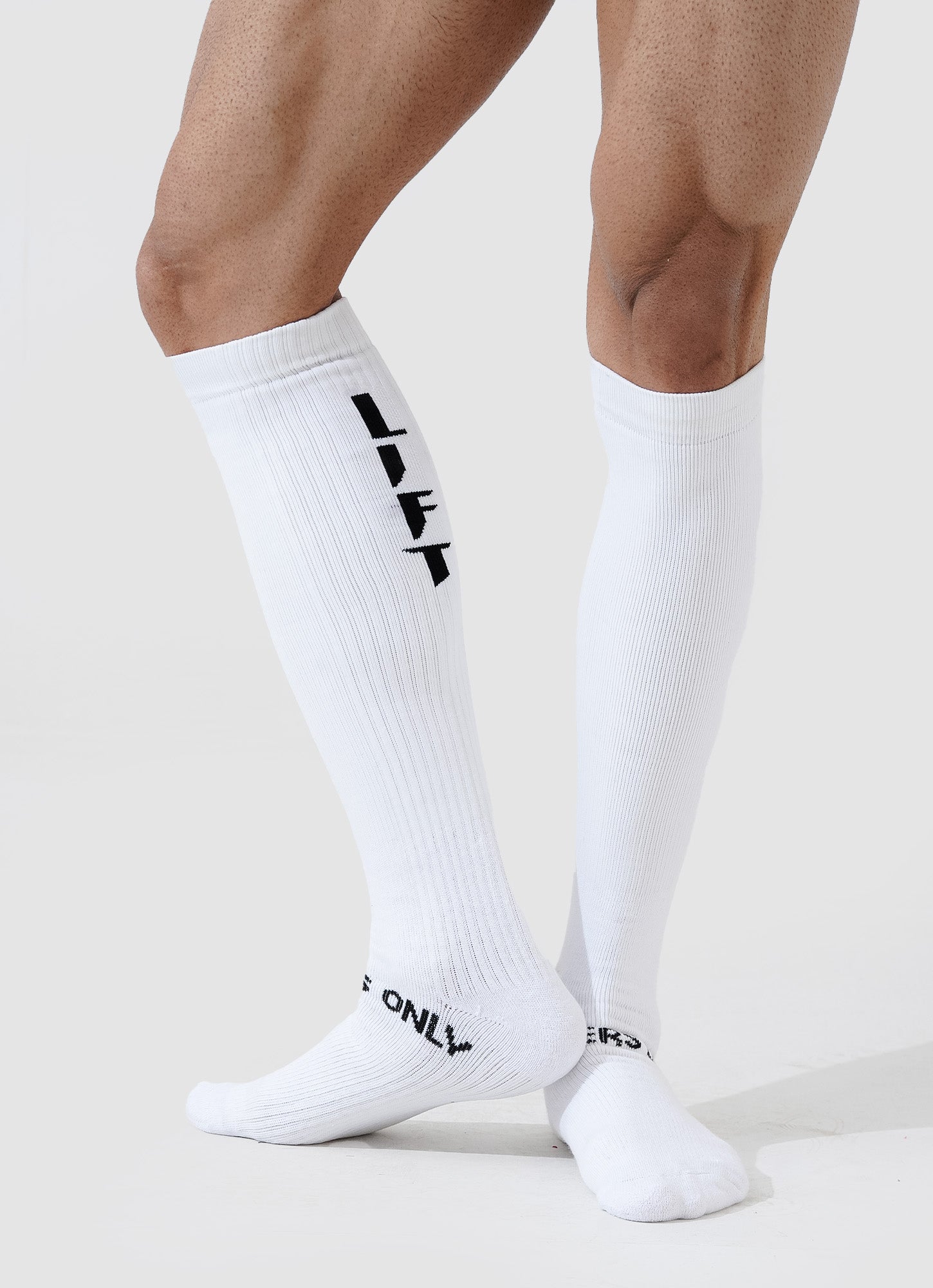 Deadlift Socks - White