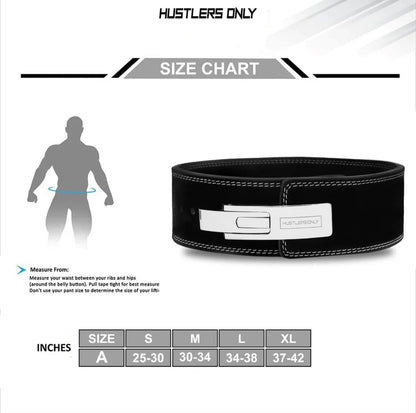 10mm Pro Suede Weightlifting Lever Belt - Black