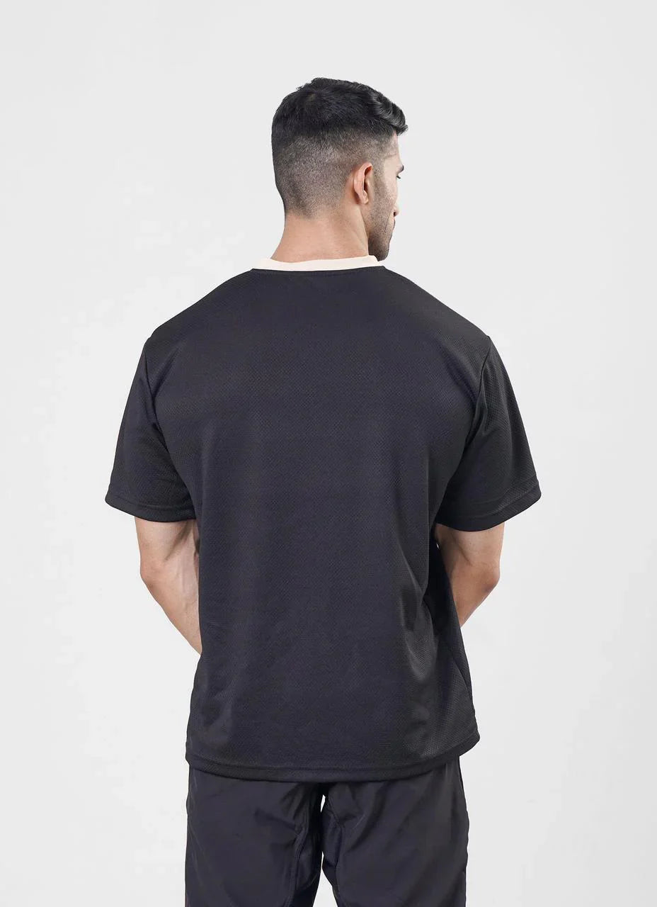 Black Mesh Basketball Tshirt for Mens | HustlersOnlyUK
