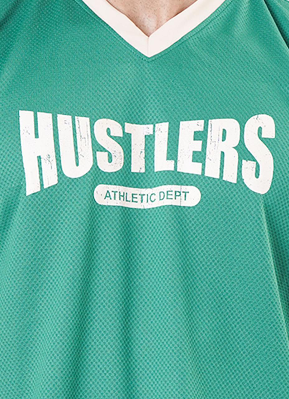 Mesh Basketball Green Tshirt for Mens | HustlersOnlyUK