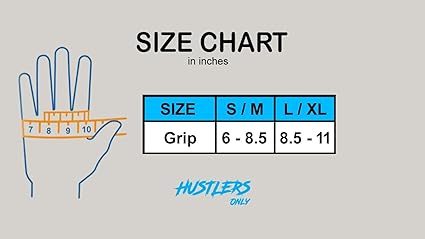 camo Palm Protection Gloves Sizechart  | HustlersOnlyUK 