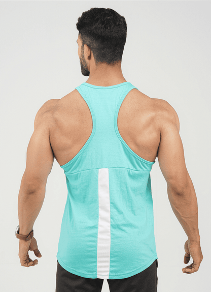 Sky Blue Performance Tank for Gym | HustlersOnlyUK