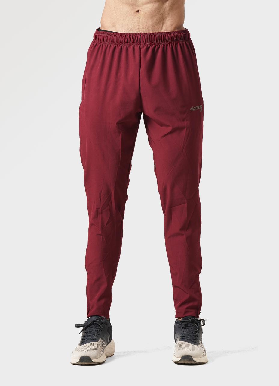 Quick Dry Joggers Bergundy for Mens | HustlersOnlyUK