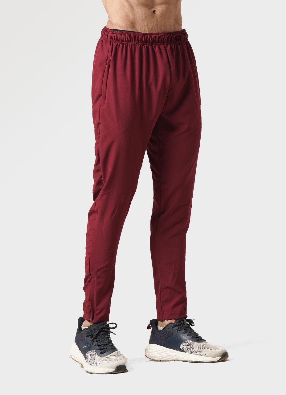 Quick Dry Mens Joggers Bergundy | HustlersOnlyUK