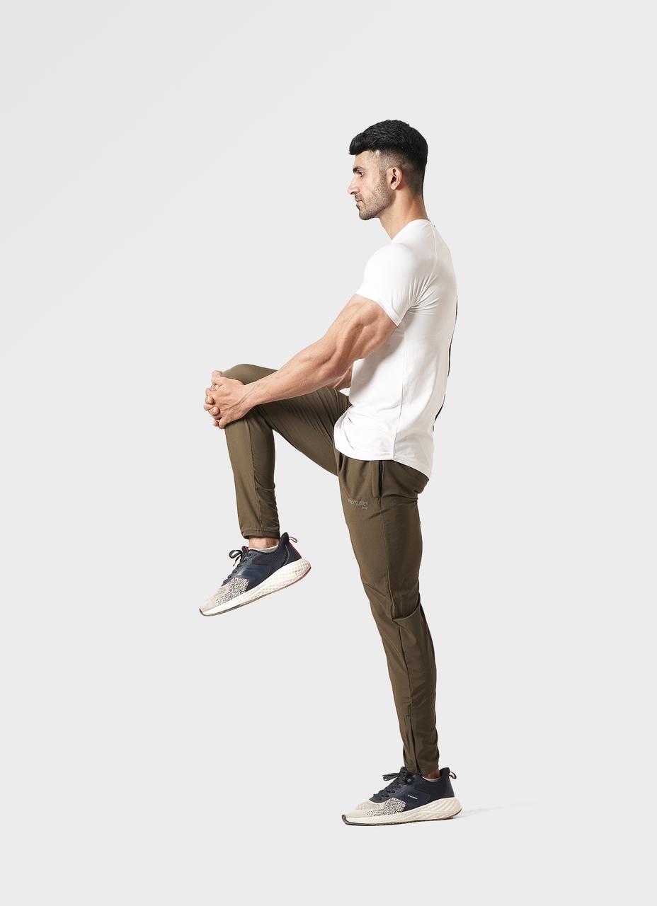 Quick Dry khaki Mens Joggers | HustlersOnlyUK