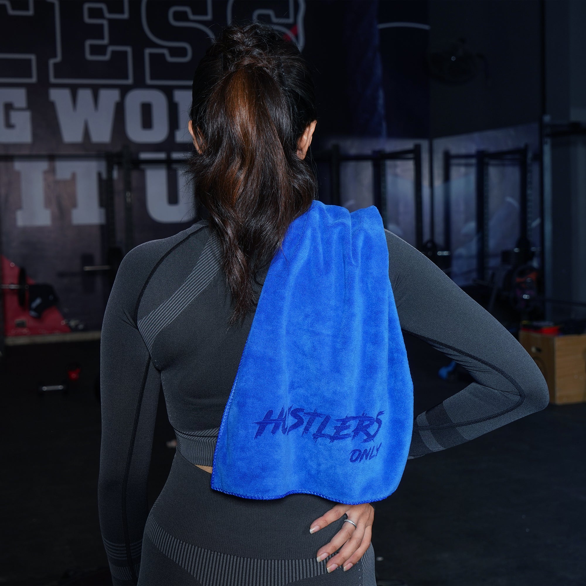 Quick Dry Blue Gym Towel | HustlersOnlyUK
