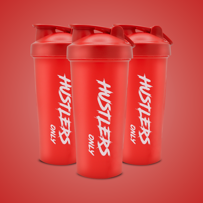 Red Shaker Bottle For Gym | HustlersOnlyUK