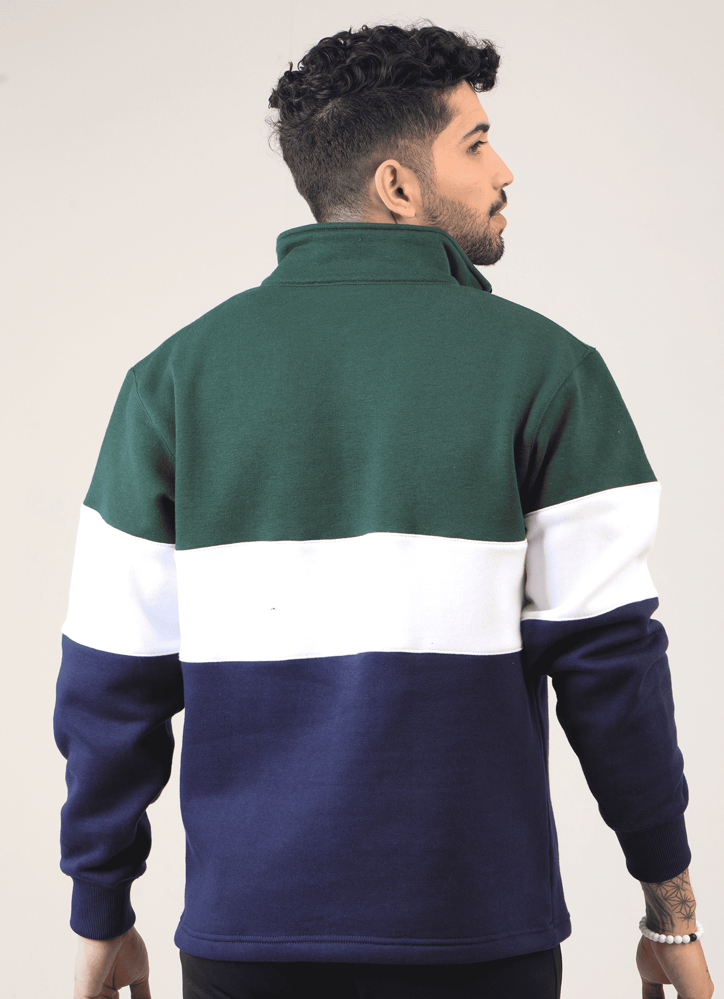 Standout Jumper Green and Navy for Men | HustlersOnlyUK