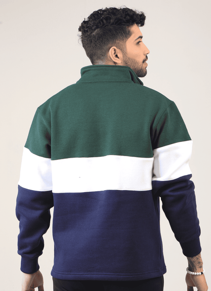 Standout Jumper Green and Navy for Men | HustlersOnlyUK