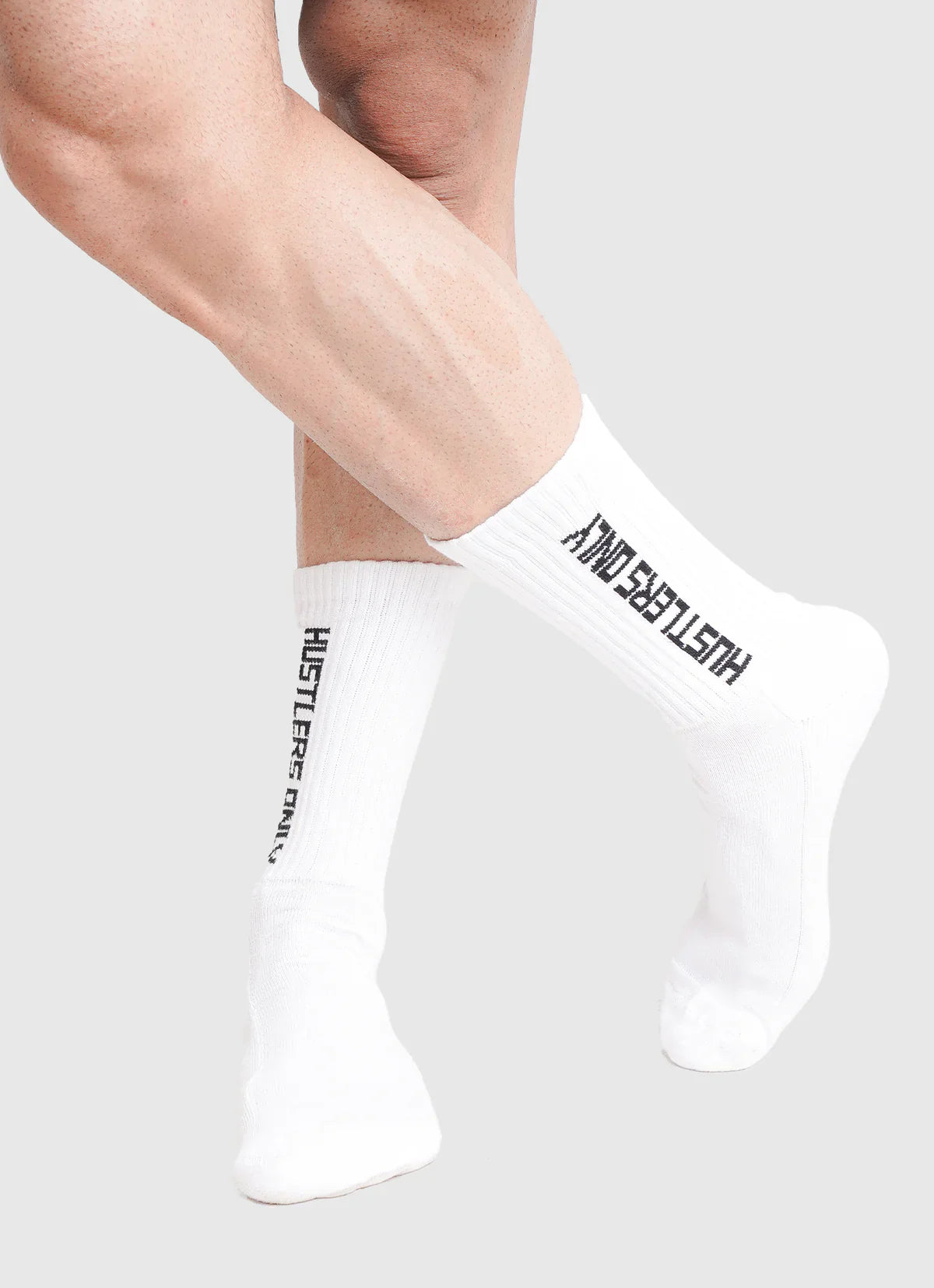 White Training Socks | HustlersOnlyUK
