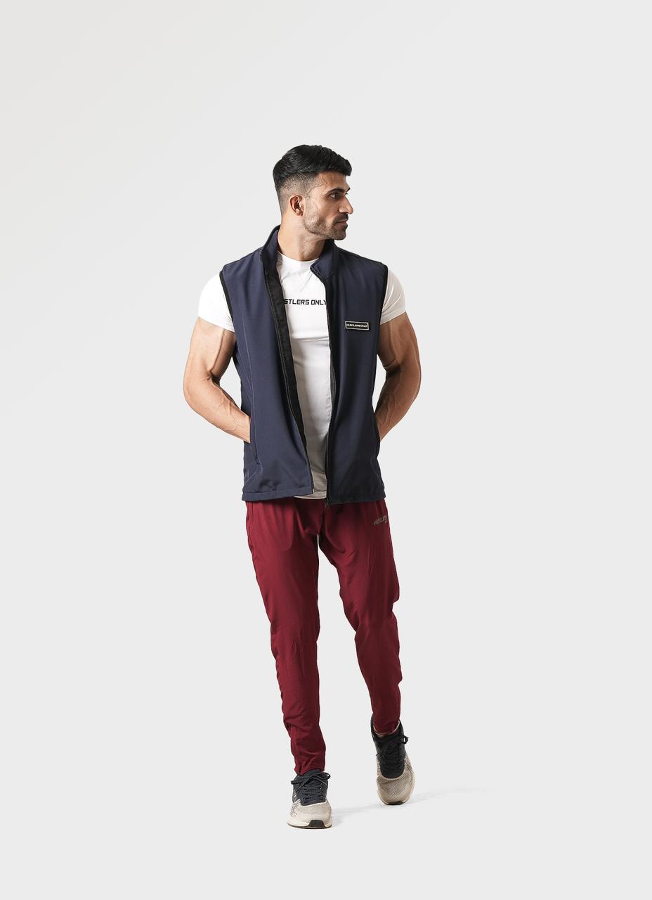 Navy Utility Combat Vest Jacket | HustlersOnlyUK