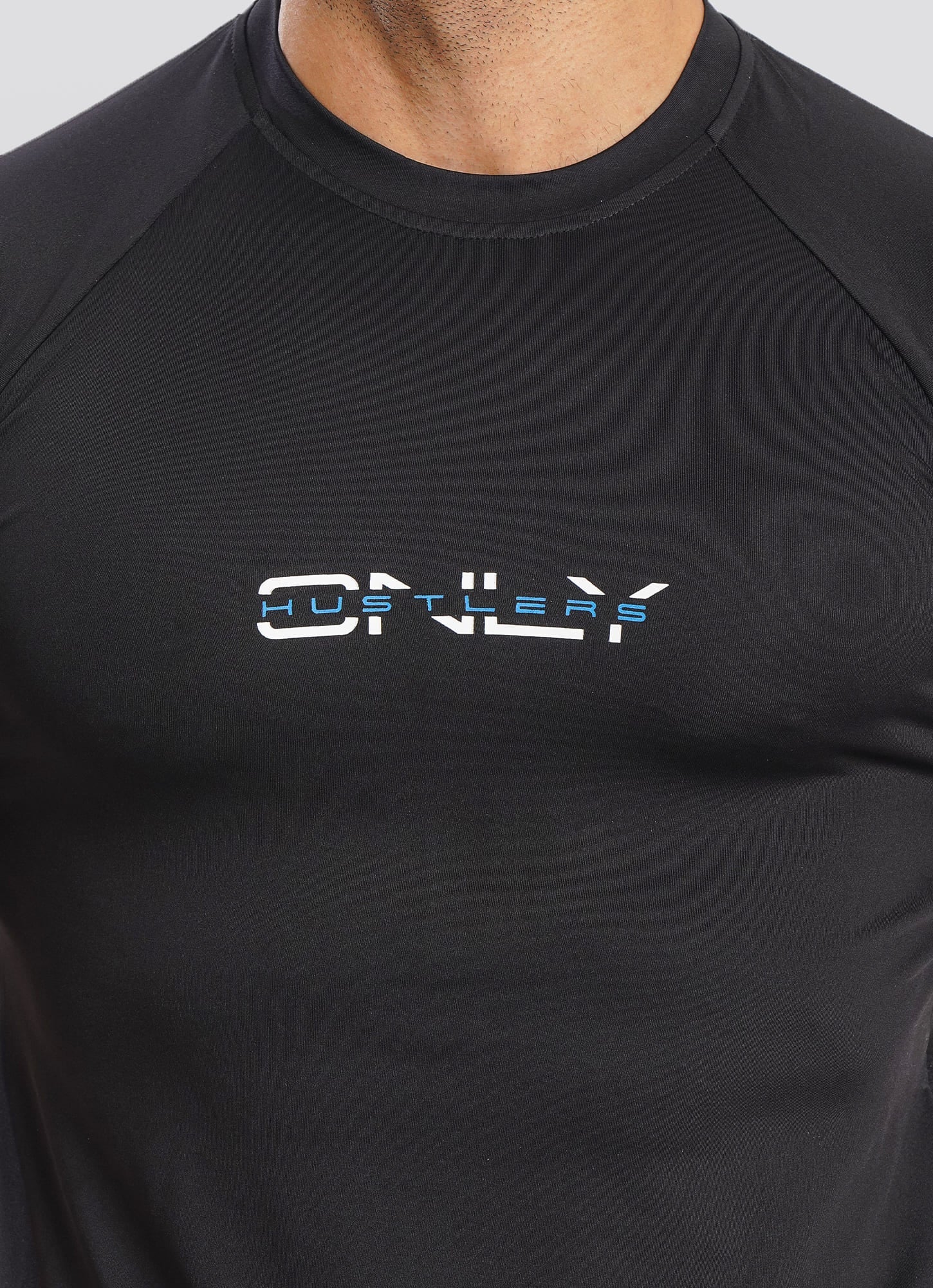 Black Utility Mesh Back T-shirt For Gym | HustlersOnlyUK