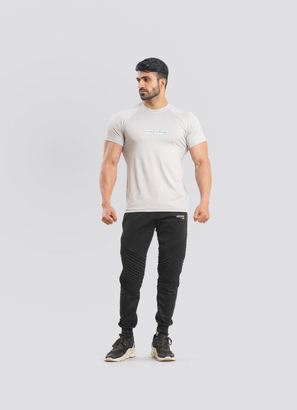 Utility Mesh Back Gray T-shirt For Men | HustlersOnlyUK