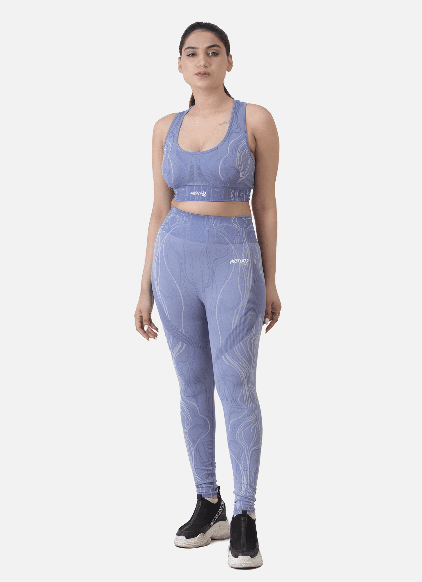 Volt Seamless Leggings Blue For Women | HustlersOnlyUK