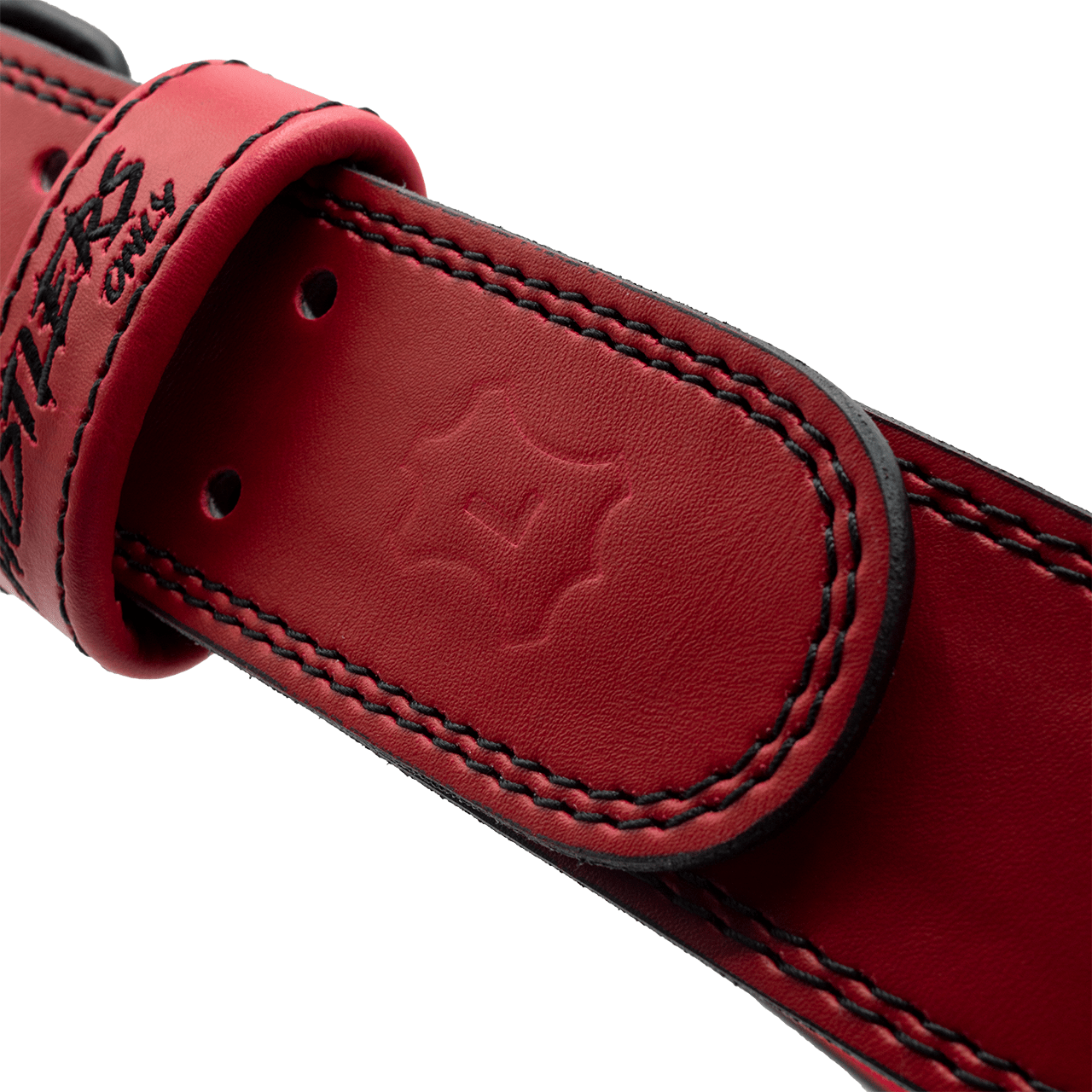 Weightlifting Prong  Belt - Red