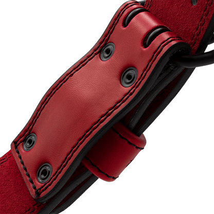 Weightlifting Prong  Belt - Red