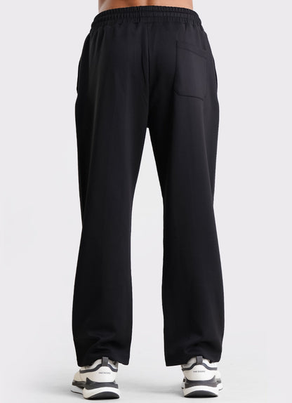Relaxed Pleated Trouser - Black