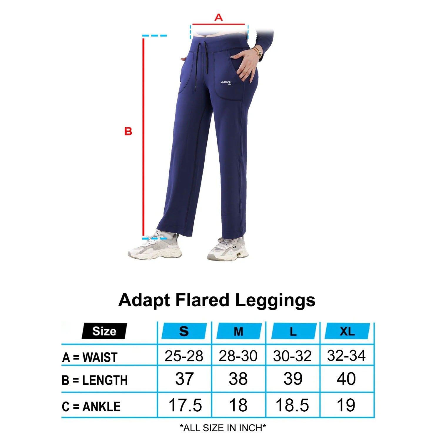 Adapt Flared Leggings - Blue