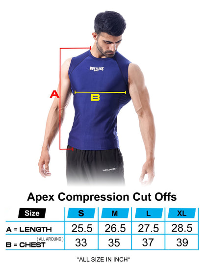 Apex Compression Cut Offs - Navy