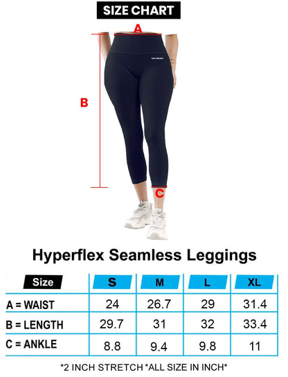 Hyperflex Seamless Leggings - Navy
