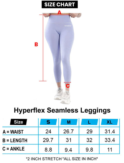 Hyperflex Seamless Leggings - Blue