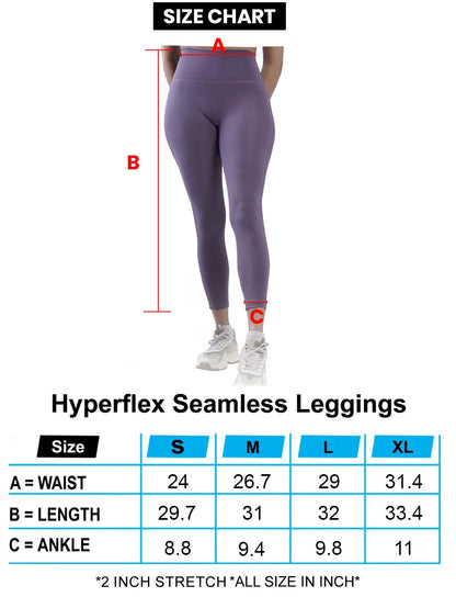 Hyperflex Seamless Leggings - Purple