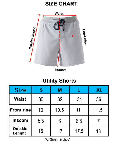 Utility Shorts - Silver