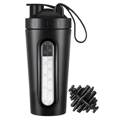 Stainless Steel Shaker Bottle - Black