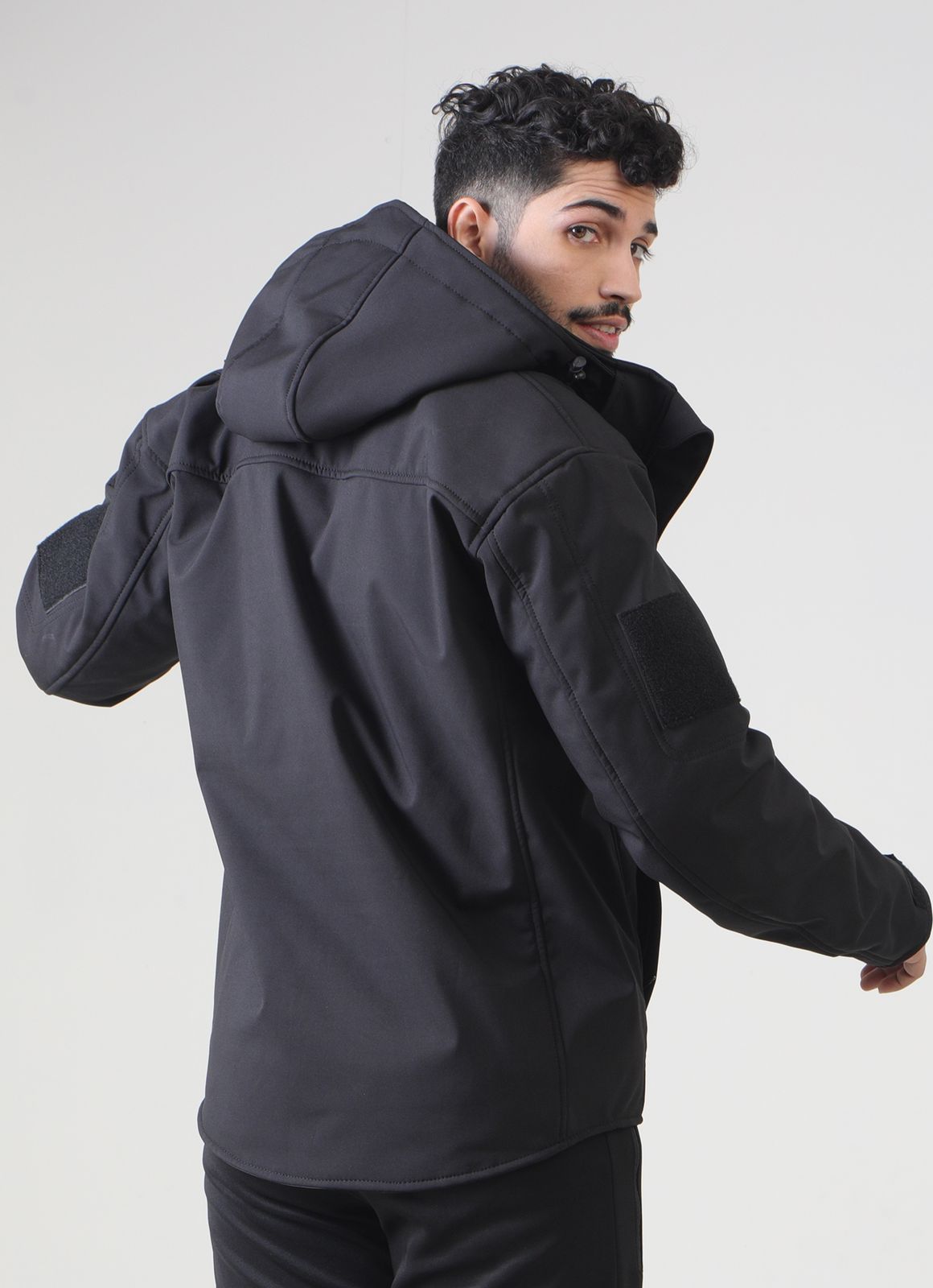 Winter Combat Black Jacket For Mens | HustlersOnlyUK