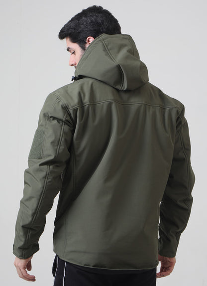 Green Winter Combat Jacket For Men | HustlersOnlyUK