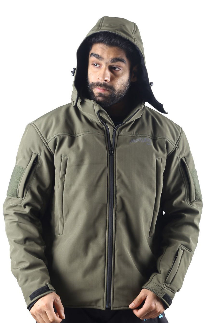 Winter Combat Jacket Green For Men | HustlersOnlyUK