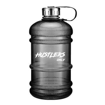 Durable 2.2L Grey Water Bottle featuring stainless steel cap | HustlersOnlyUK