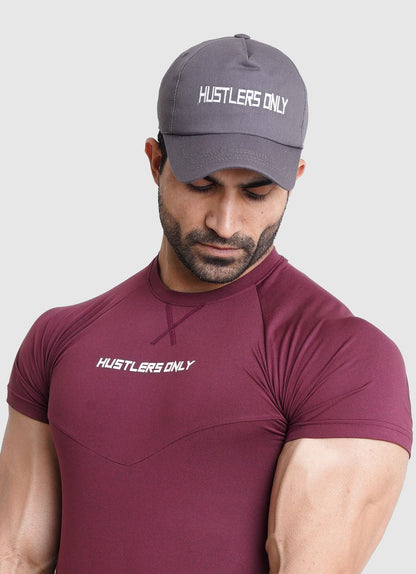 Grey OG Cap with 3D embroidered logo | Hustlers Only UK