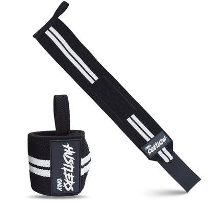 Wrist Wraps -White Stripes