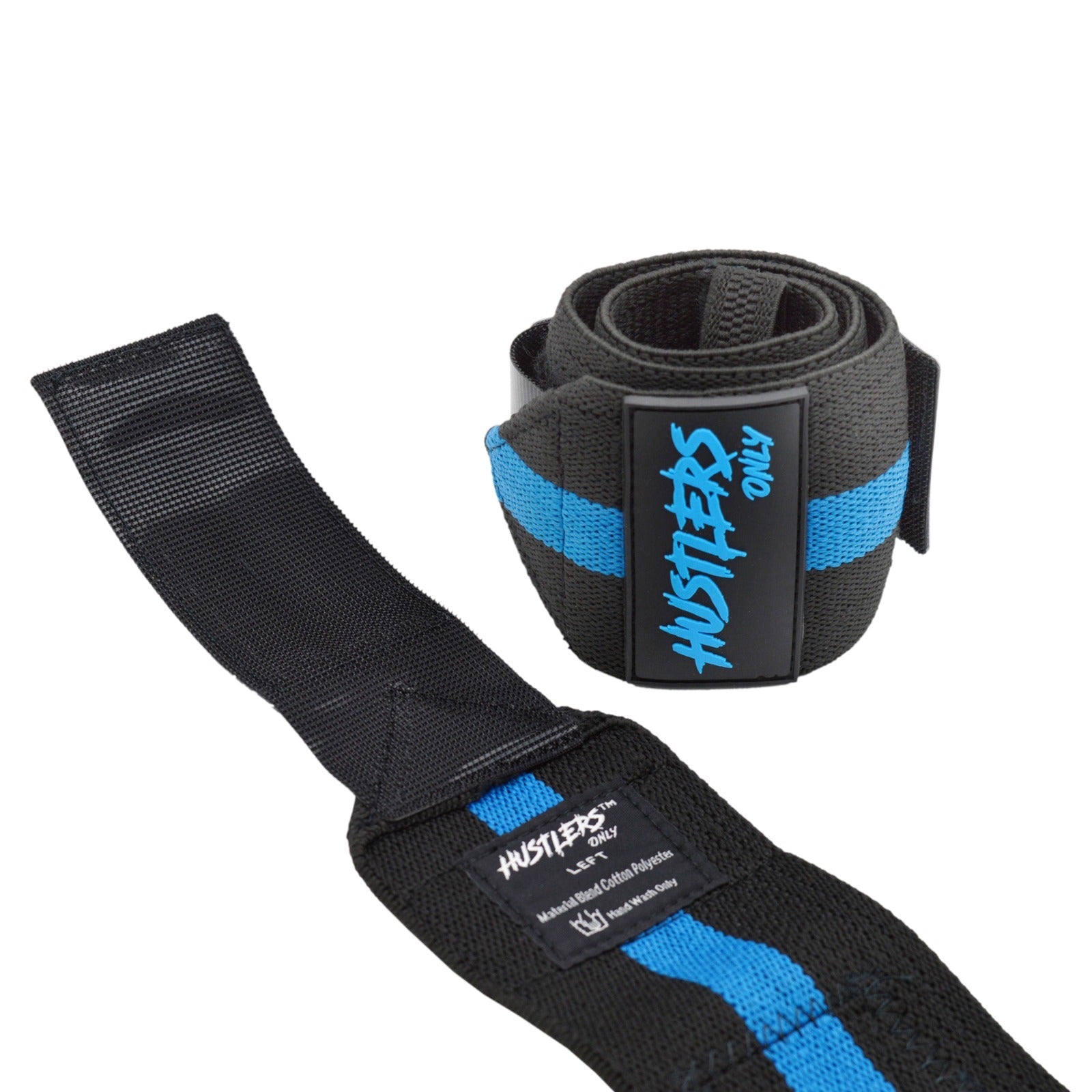 Black & Blue wrist wraps For Workout | HustlersOnlyUK